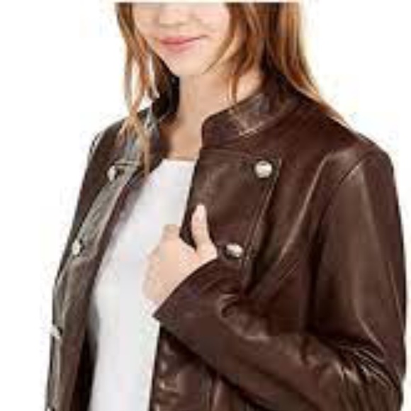 Tommy Hilfiger Leather Band Jacket - Picture 1 of 9